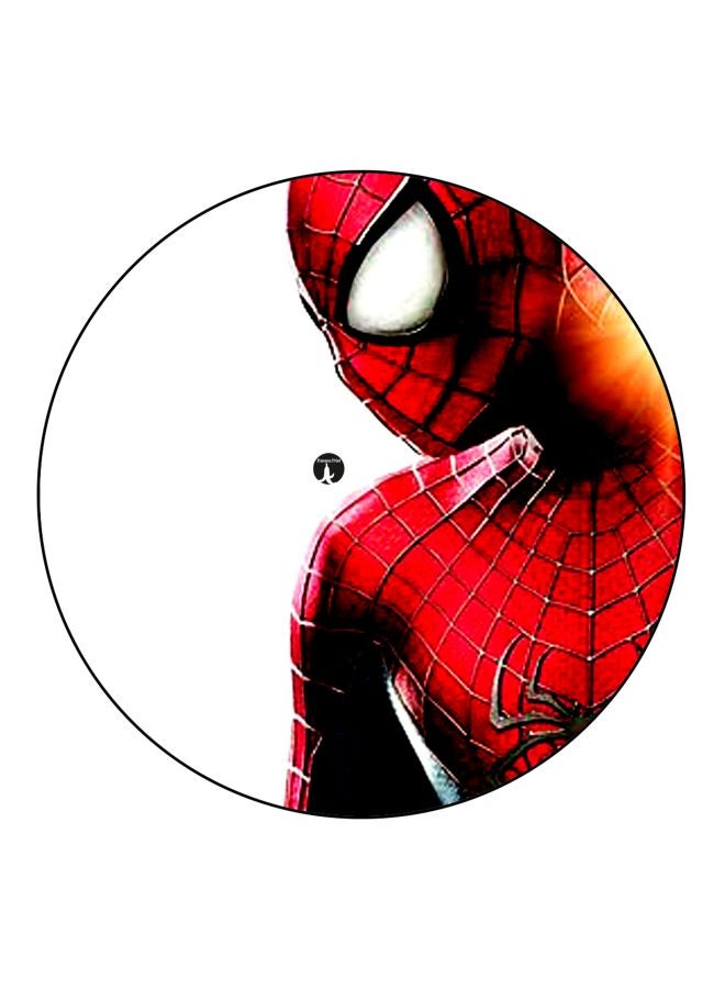 بي بي مغناطيس ثلاجة مُزين بطبعة سبايدرمان أبيض/أحمر/أسود 5.5سم