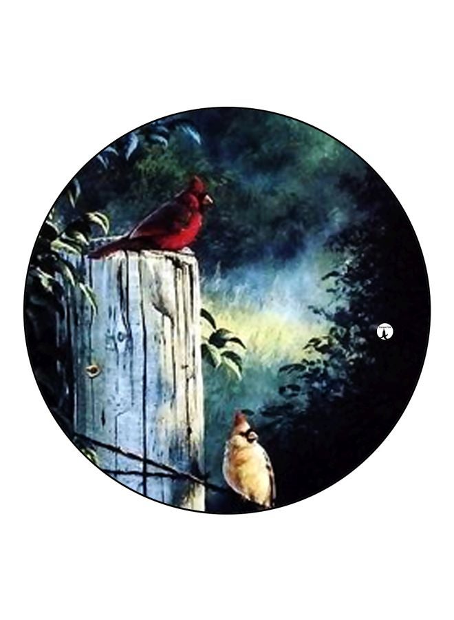 بي بي مغناطيس ثلاجة بطبعة طيور أزرق/أسود/أحمر 5.5سم - Image 1