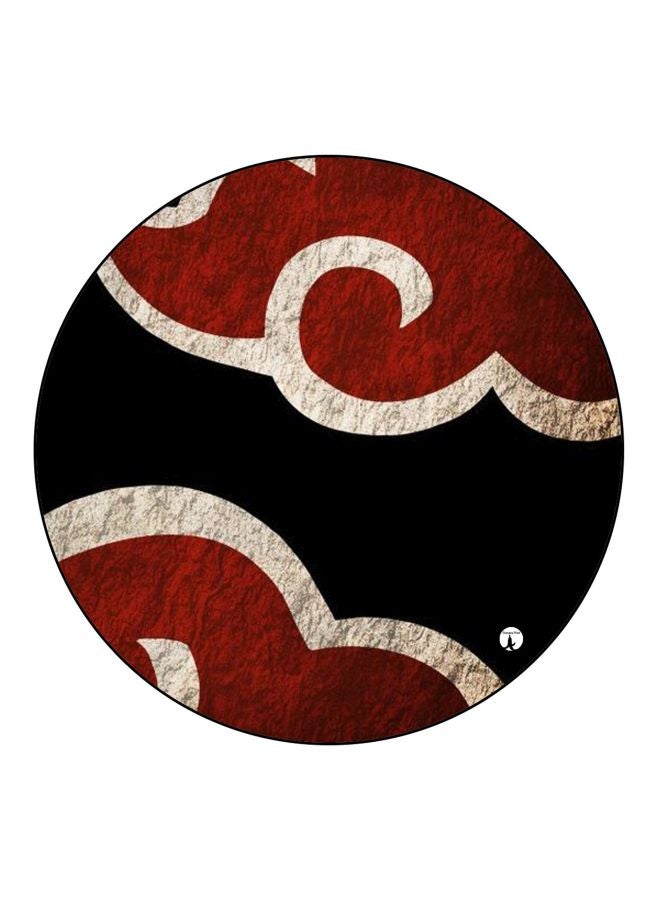 بي بي مغناطيس ثلاجة مُزين بطبعة بتصميم تجريدي أحمر / أسود / أبيض 5.5سم - Image 1