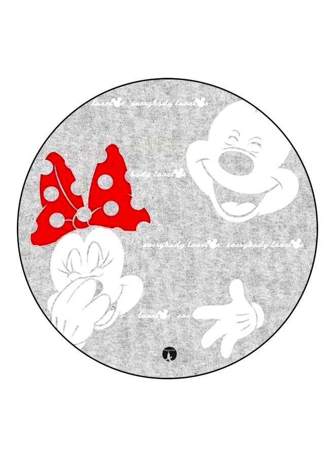 BP Mickey And Minnie Mouse Printed Fridge Magnet Grey/White/Red 5.5cm - Image 1
