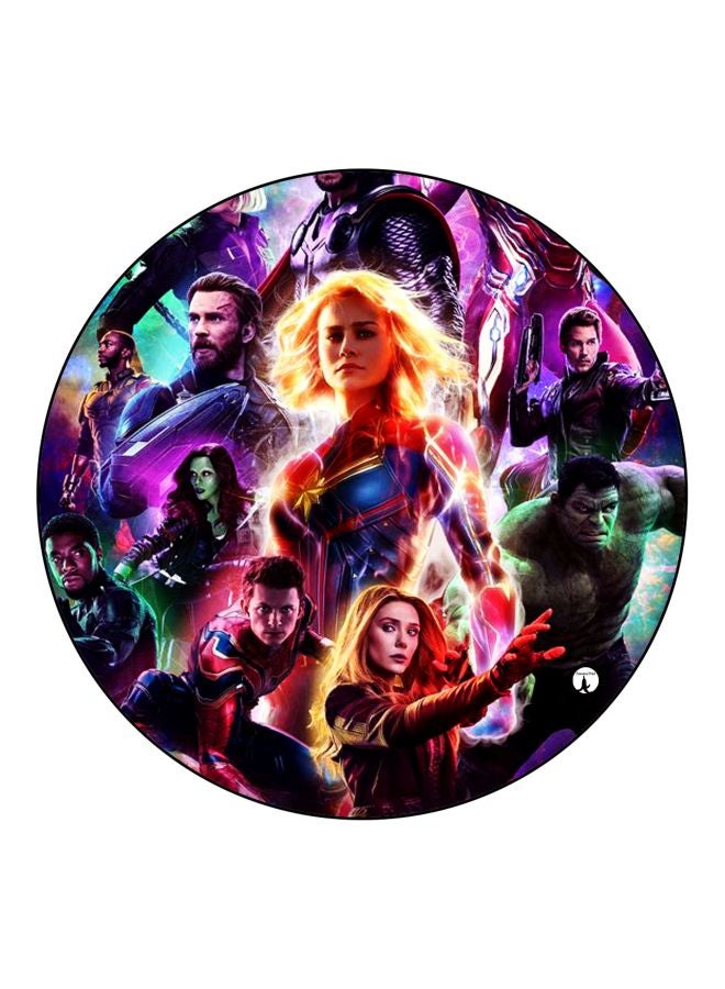 بي بي قطعة مغناطيس للثلاجة بطبعة شخصيات فيلم "Avengers" من مارفل بنفسجي / أصفر / أخضر 5.5سم - Image 1