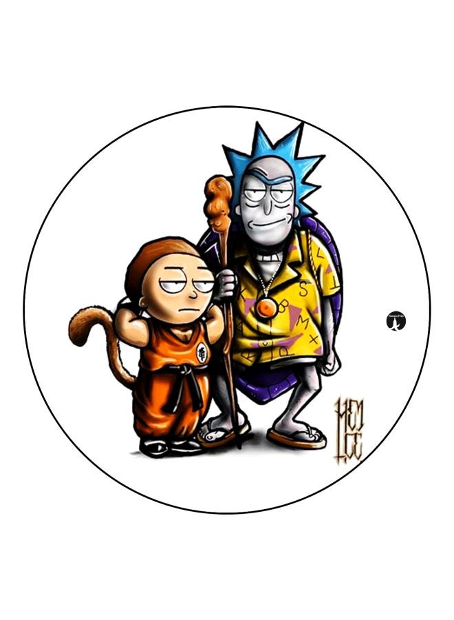 بي بي مغناطيس للثلاجة بطبعة شخصيات ريكي ومارتي بنمط مسلسل Dragon Ball أبيض/ أصفر/ أرجواني 5.5سم  - Image 1