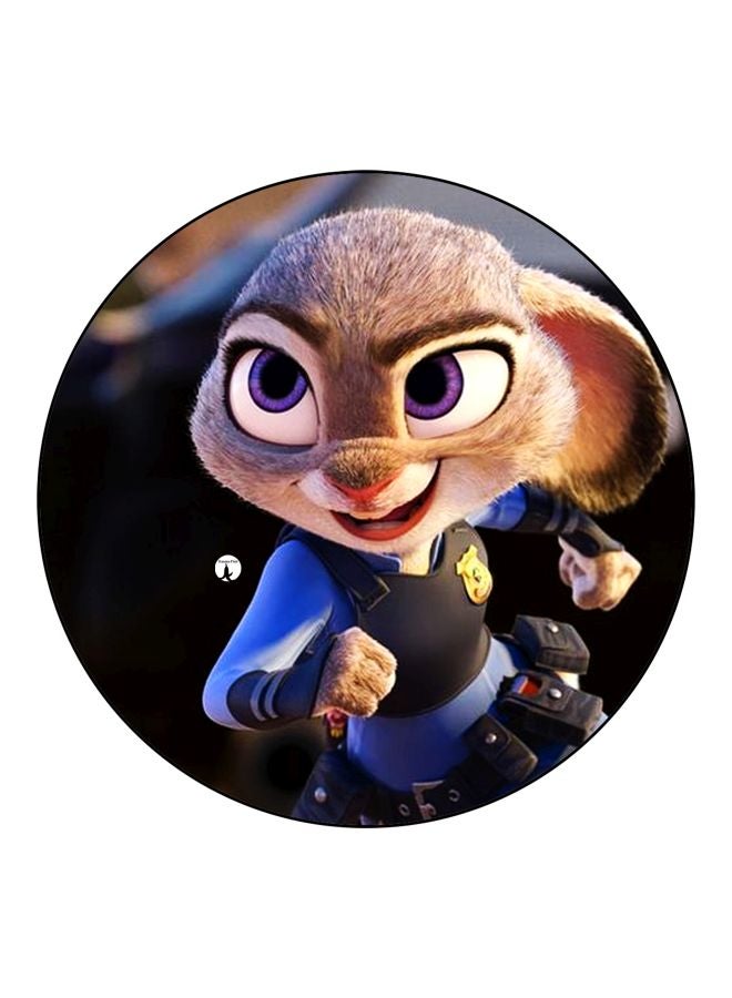 بي بي مغناطيس للثلاجة بطبعة شخصية شرطي من فيلم "Zootopia" بني/ أزرق/ أسود 5.5سم - Image 1