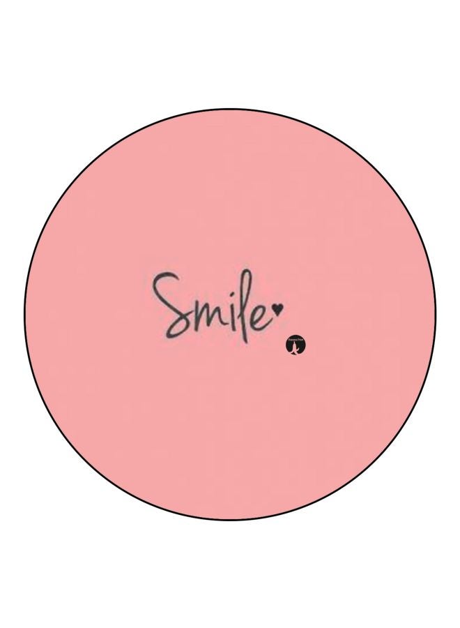 BP Smile Printed Fridge Magnet Pink/Grey 5.5cm - Image 1