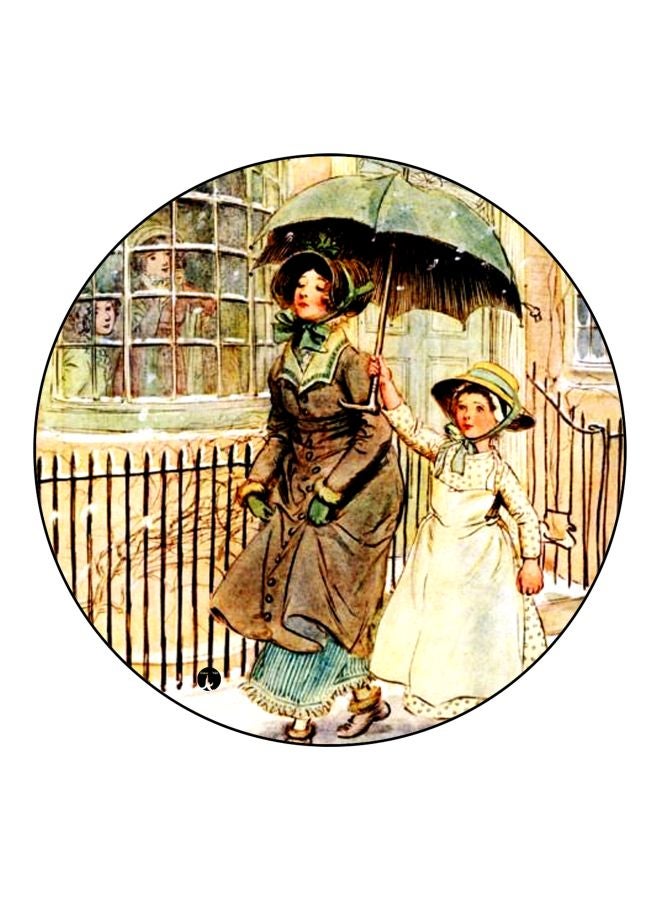 BP Printed Fridge Magnet Brown/Beige/Green 5.5cm - Image 1