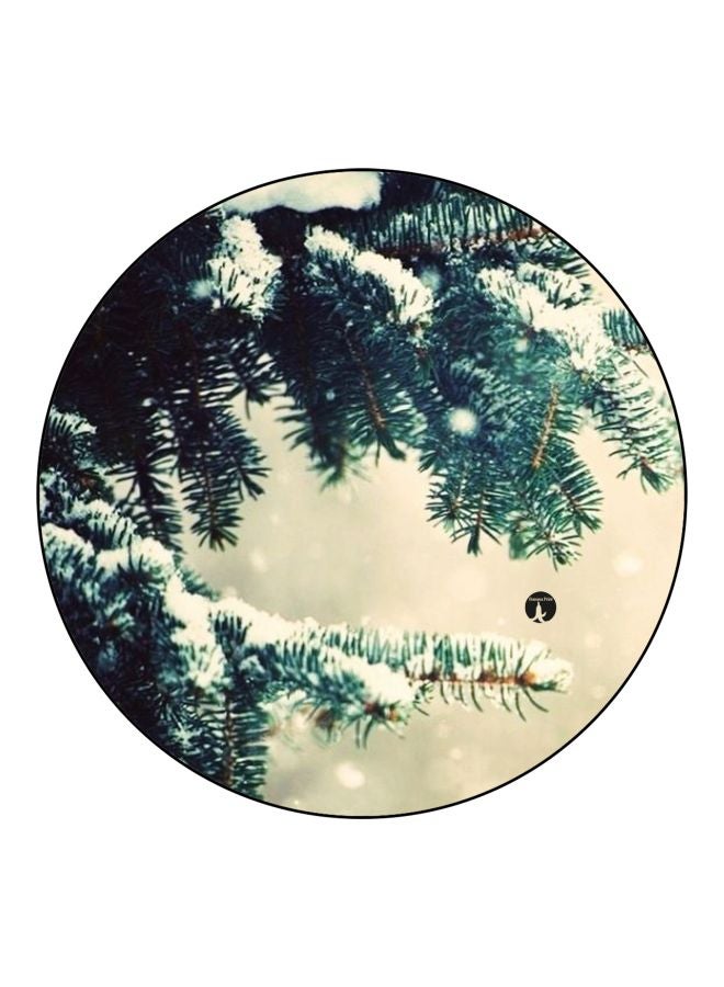 BP Floral Printed Fridge Magnet Beige/Green/White 5.5cm - Image 1