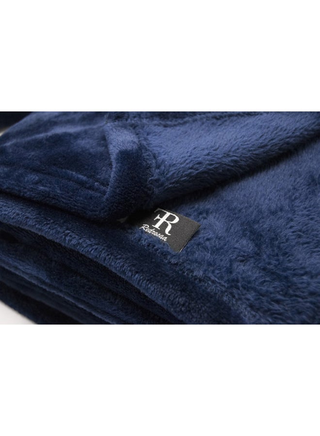 4-In-1 Travelling Blanket/Pillow/Seat Cushion/Lumbar Support Blue
