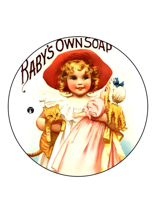 BP Baby Own Soap Printed Fridge Magnet Pink/Yellow/Red 5.5cm - Image 1