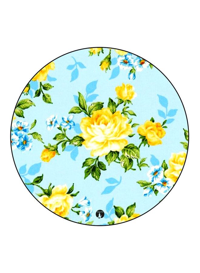 BP Floral Printed Fridge Magnet Blue/Yellow/Green 5.5cm  - Image 1