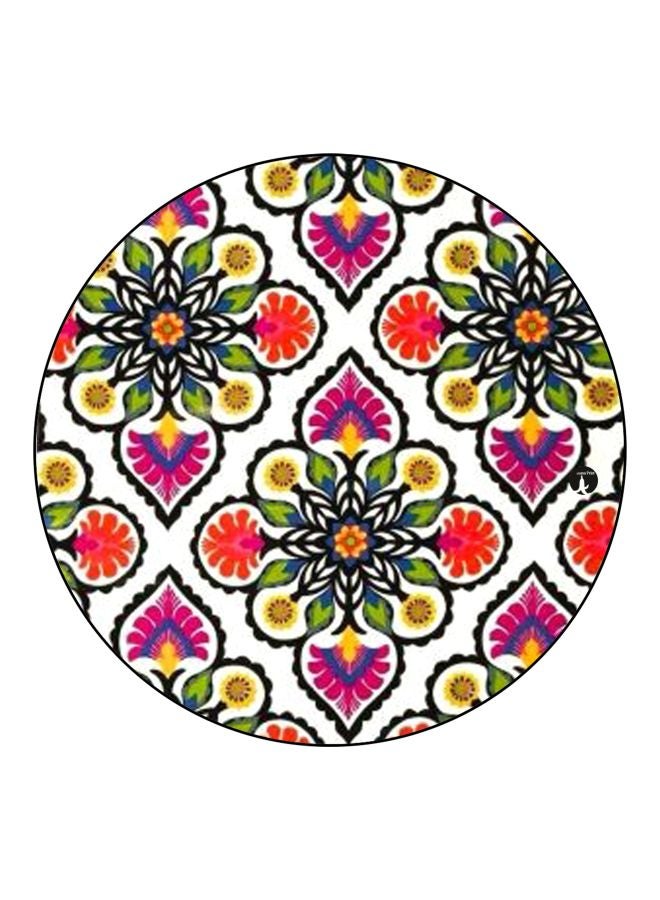 BP Flower Printed Fridge Magnet White/Pink/Green 5.5cm - Image 1