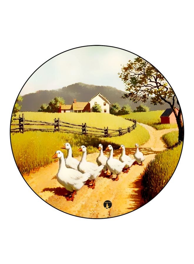BP Ducks Printed Fridge Magnet Green/Brown/White 5.5cm - Image 1