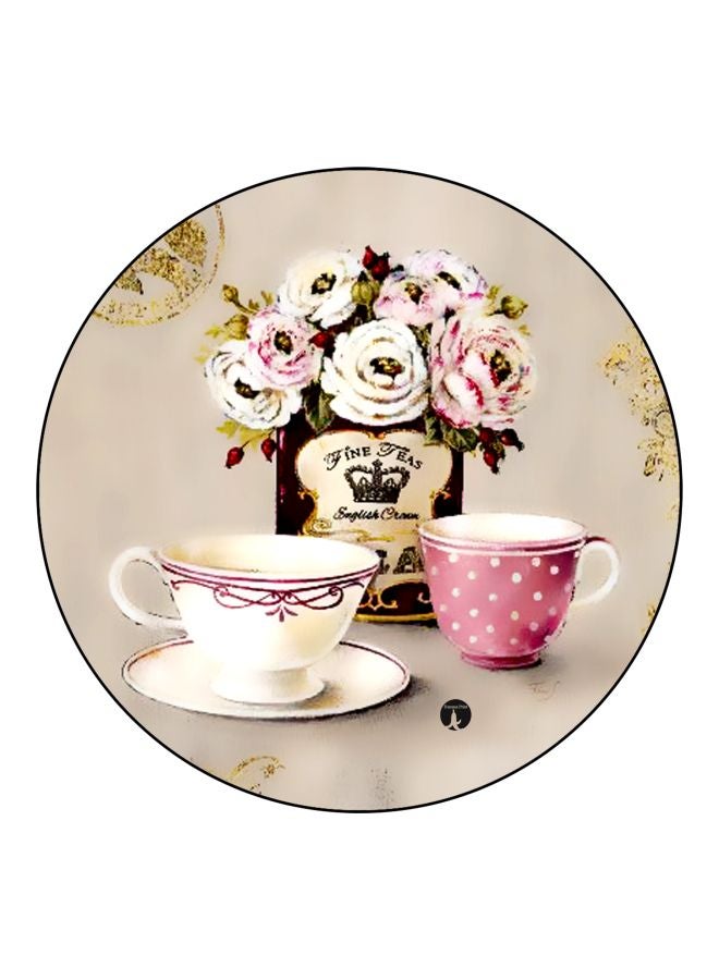 BP Printed Fridge Magnet Grey/White/Pink 5.5cm - Image 1