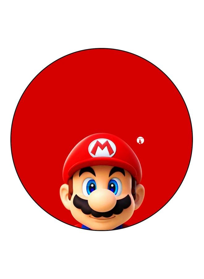 بي بي مغناطيس ثلاجة مُزين بطبعة لسوبر ماريو أحمر/بيج/أزرق 5.5سم - Image 1