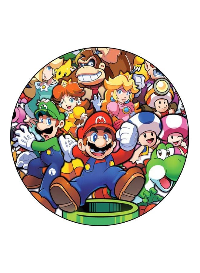 BP Super Mario Printed Fridge Magnet Red/Green/Blue 5.5cm