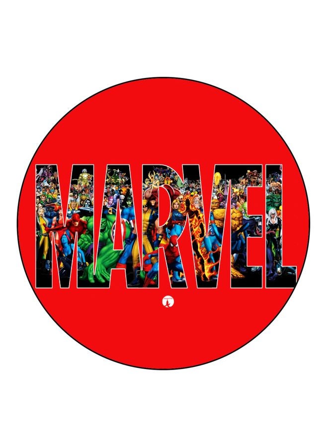 مغناطيس للثلاجة بطبعة كلمة Marvel أحمر/ أسود/ أخضر 5.5سم