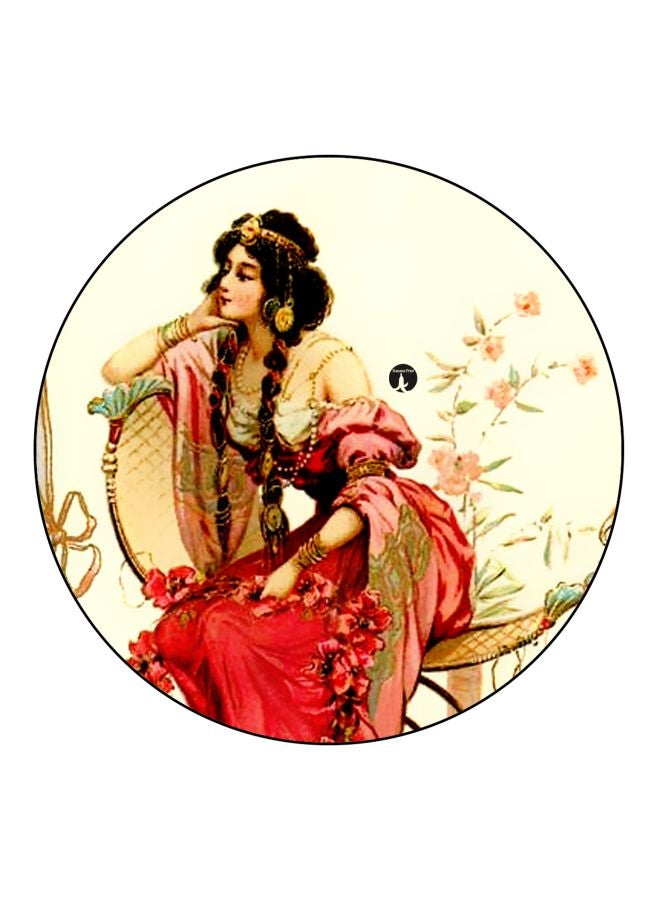 بي بي مغناطيس لتزيين الثلاجة مزين بطبعات بيج/أحمر/أسود 5.5سم - Image 1