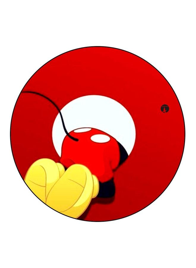 BP Mickey Mouse Printed Fridge Magnet Red/White/Yellow 5.5cm 