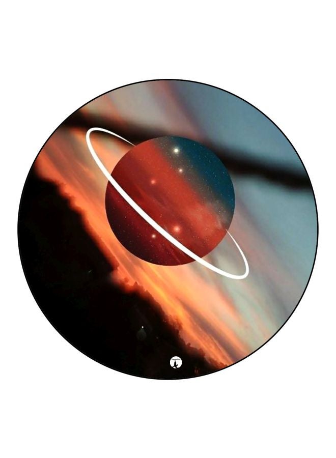 BP Planet Printed Fridge Magnet Brown/Blue/White 5.5cm - Image 1