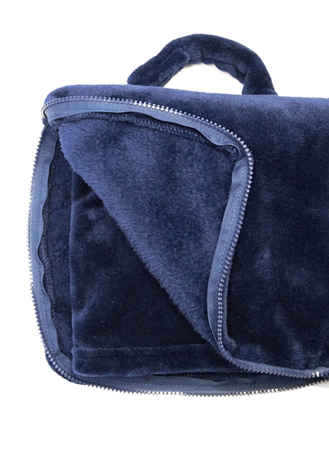 4-In-1 Travelling Blanket/Pillow/Seat Cushion/Lumbar Support Blue