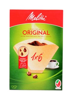 Melitta 40-Piece Original Coffee Filter Brown  - Image 1
