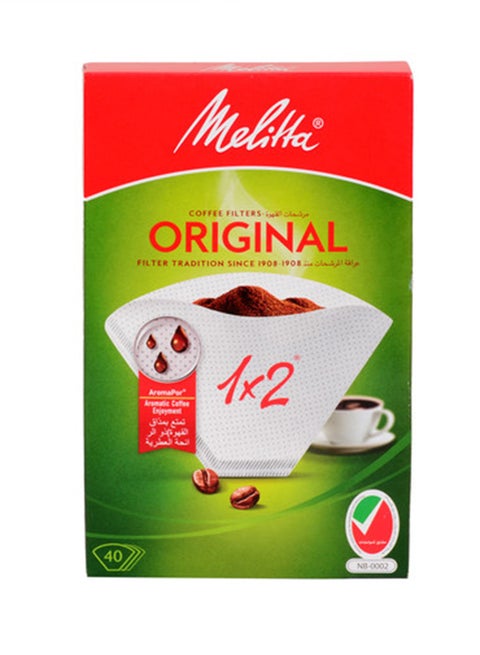 40-Piece Original Coffee Filter White