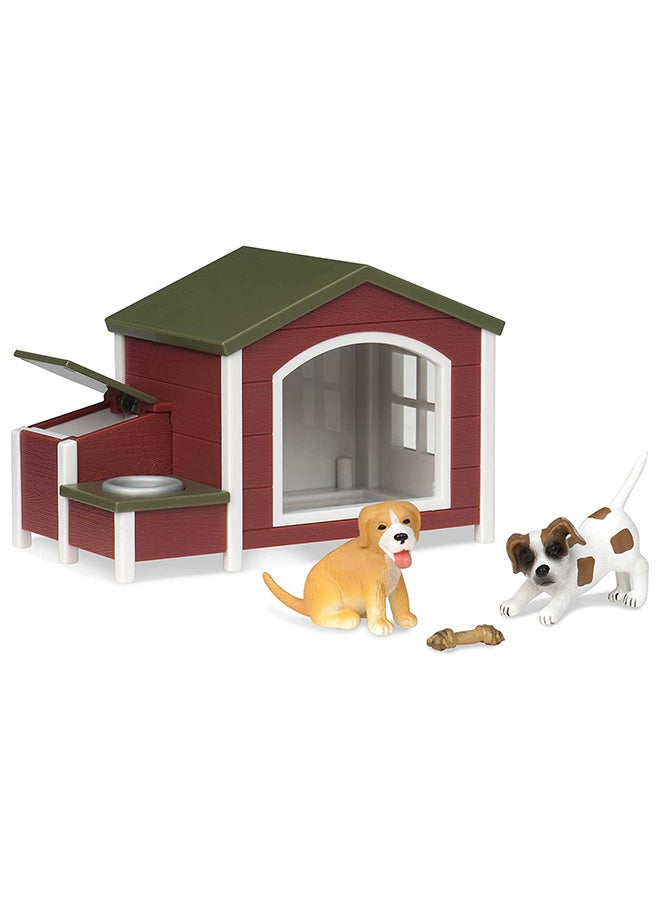 Terra 4-Piece Dog House Animals Figures Set one sizecm - Image 1