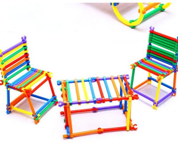 Sticks And Stacking Blocks Toy Playset - Image 2