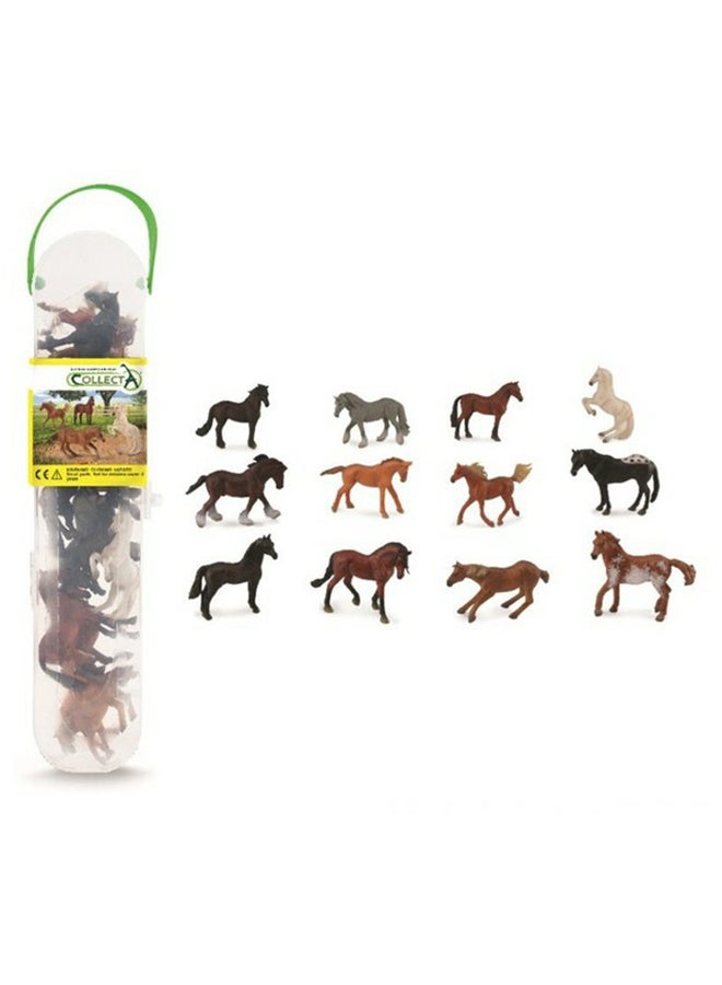 CollectA 12-Piece Mini Horses Animals Figures Set - Image 1