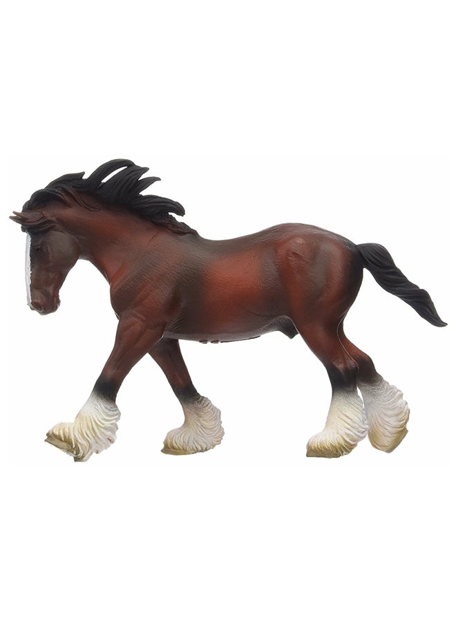 CollectA Clydesdale Stallion 88621 Miniature Animal Figure 7.7x4.9cm