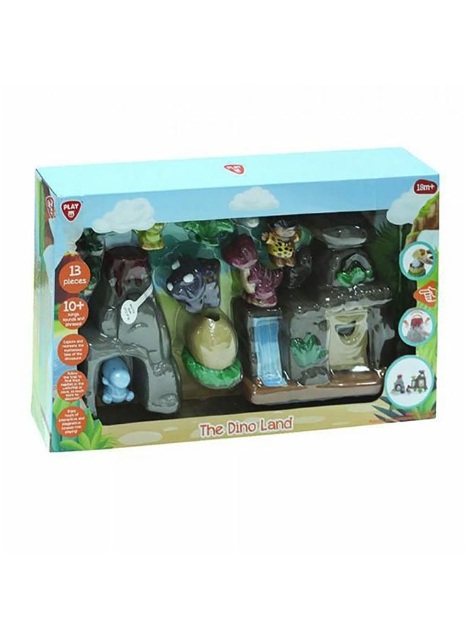 PLAYGO 13-Piece The Dino Land Animal Figure