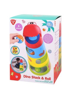 6-Piece Dino Stock And Roll Activity Toy