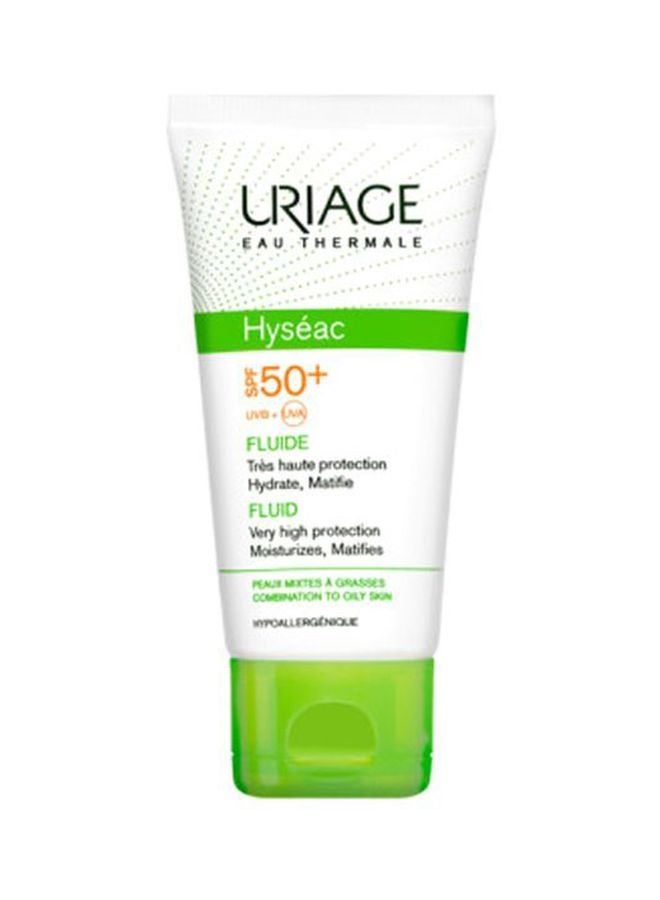 Uriage Hyseac Solaire Fluid SPF50+ 50ml - Image 1