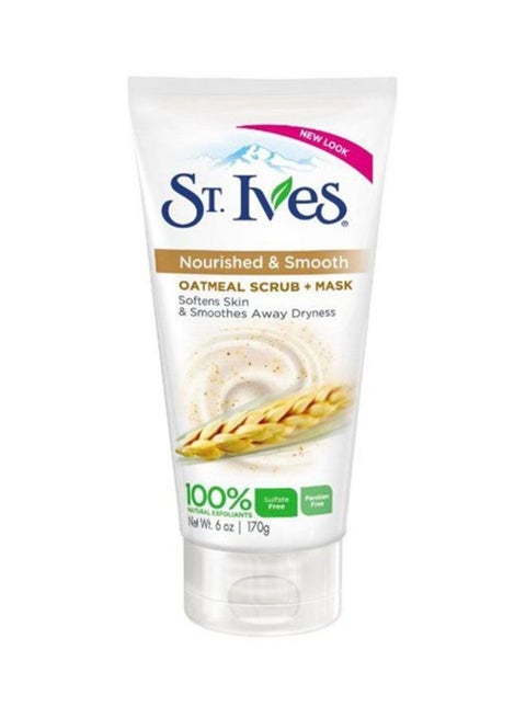 Nourished And Smooth Oatmeal Scrub And Mask 170grams