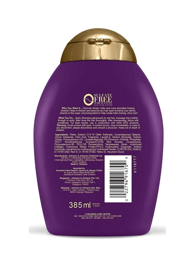 Ogx - Thick Full-Biotin Collagen Shampoo 385ml - Image 1