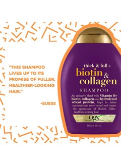 Ogx Thick Full-Biotin Collagen Shampoo 385ml  - Image 3