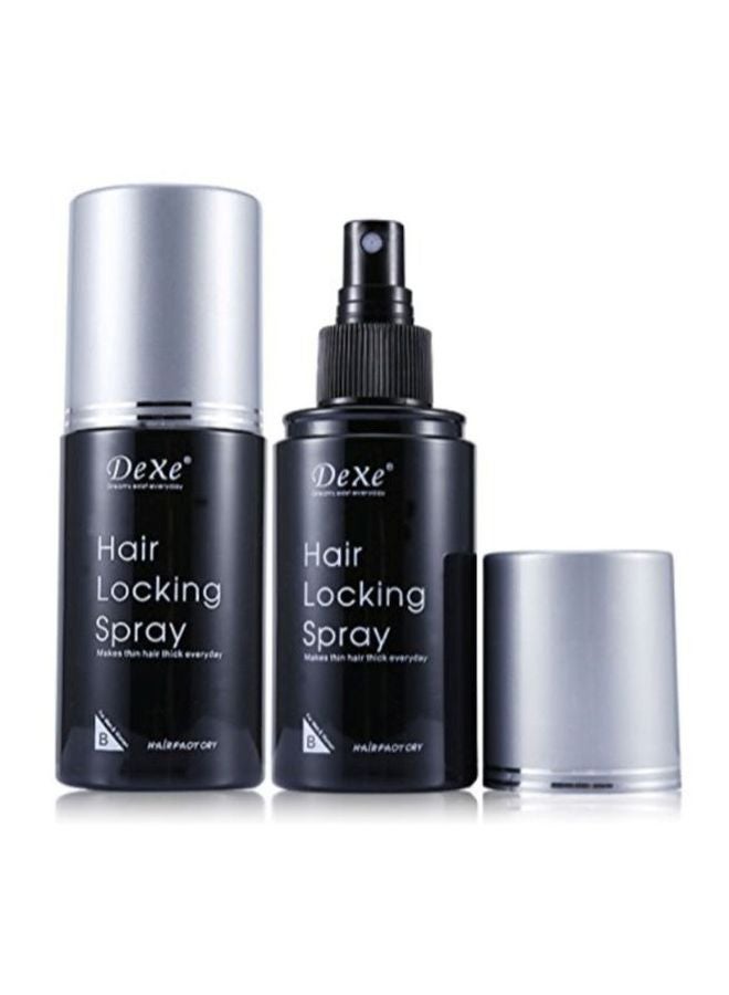 Dexe - Hair Building Fibers With Hair Locking Spray Set - Image 1