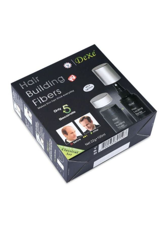Dexe - Hair Building Fibers With Hair Locking Spray Set - Image 1