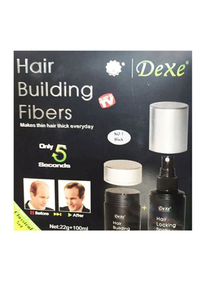 Dexe - Hair Building Fibers With Hair Locking Spray Set - Image 1