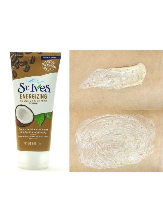 ST. Ives Pack of 2 Energizing Coconut And Coffee Face Scrub 2x170grams  - Image 3