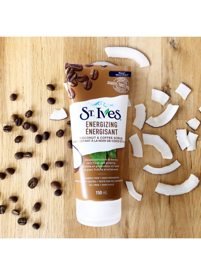 ST. Ives Pack of 2 Energizing Coconut And Coffee Face Scrub 2x170grams  - Image 4