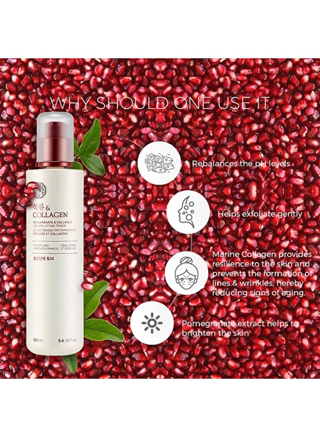 THE FACE SHOP Pomegranate And Collagen Volume Lifting Toner 160ml - Image 5