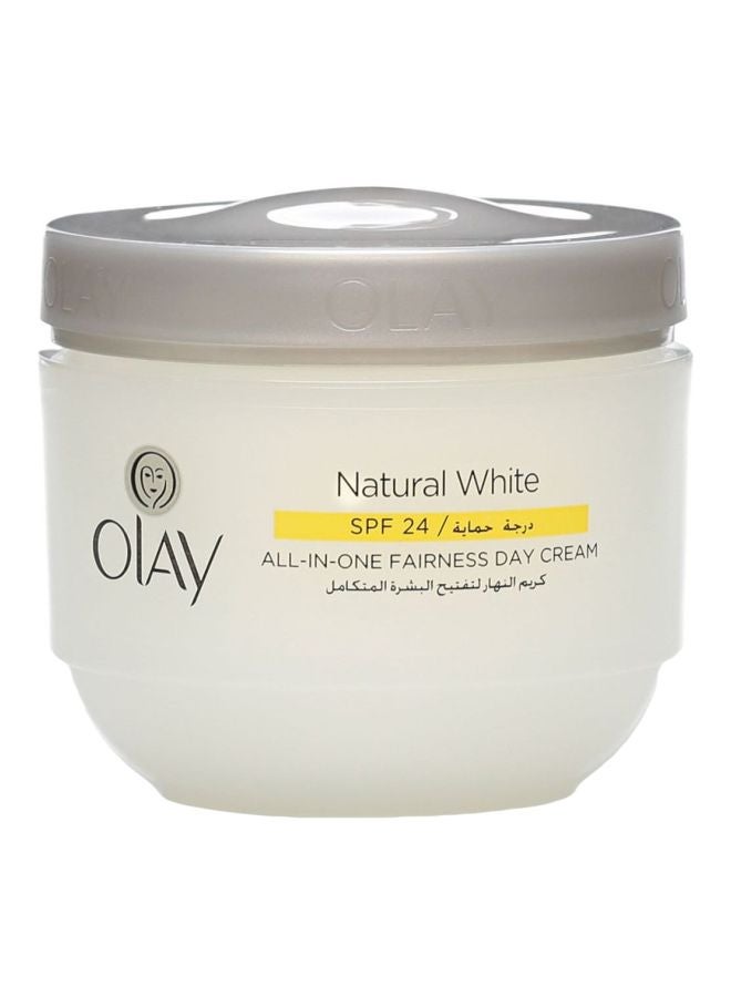 Olay Natural All-In-One Fairness Cream SPF 24 White 100grams - Image 1