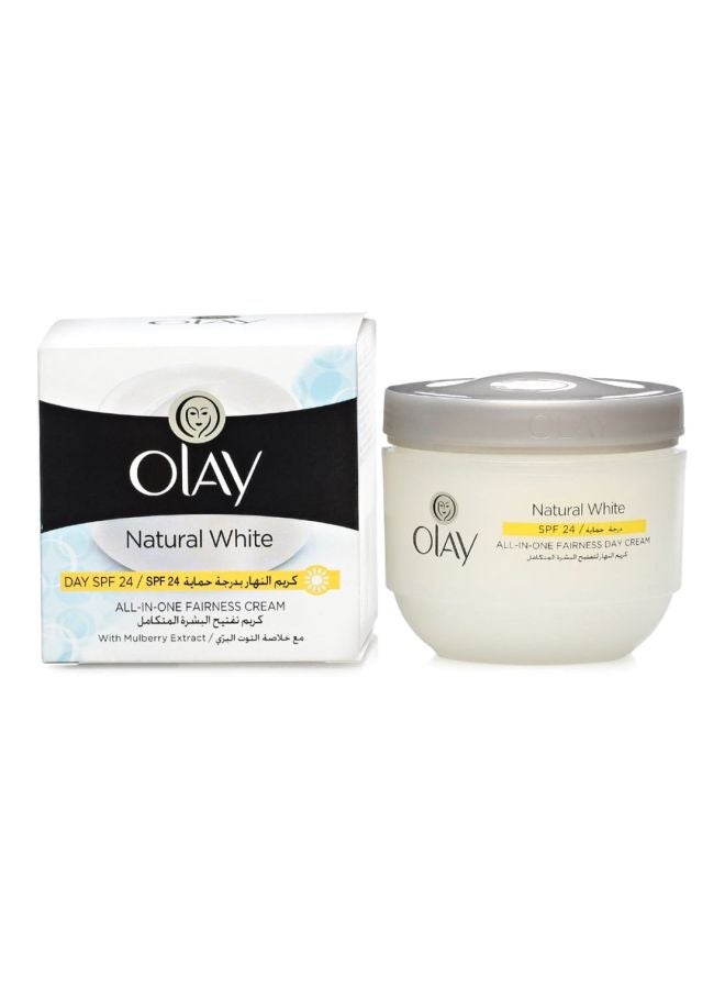 Olay Natural All-In-One Fairness Cream SPF 24 White 100grams - Image 4