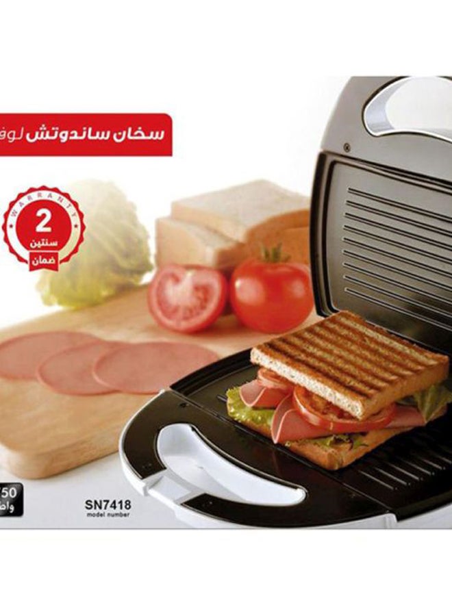 ALSAIF-ELEC Sandwich Heater 750W 750 W SN7418 White/Black  - Image 3