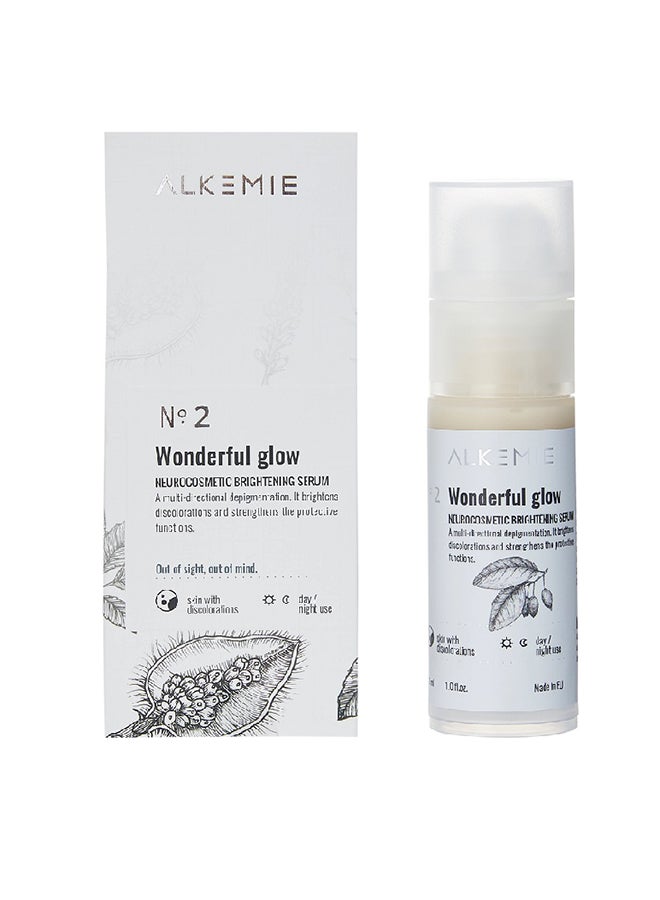 ALKEMIE - Snow White - Wonderful Glow Neurocosmetic Brightening Serum 30ml - Image 1