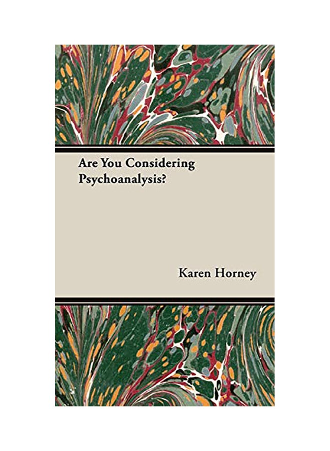 Are You Considering Psychoanalysis? hardcover english - 2008