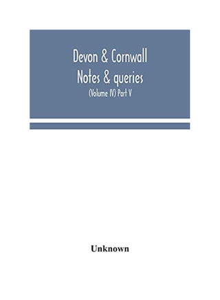 Devon & Cornwall Notes & Queries paperback english - 2020 - v1605019372/N41471875A_1