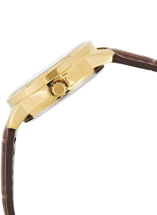CASIO - Women's Leather Quartz Analog Watch LTP-V004GL-9AUDF - 35 mm - Brown - Image 1