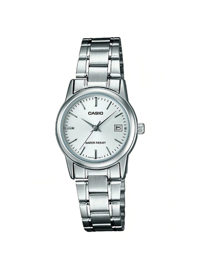 CASIO Women's Stainless Steel Analog Watch LTP-V002D-7AUDF - 25 mm - Silver - Image 1