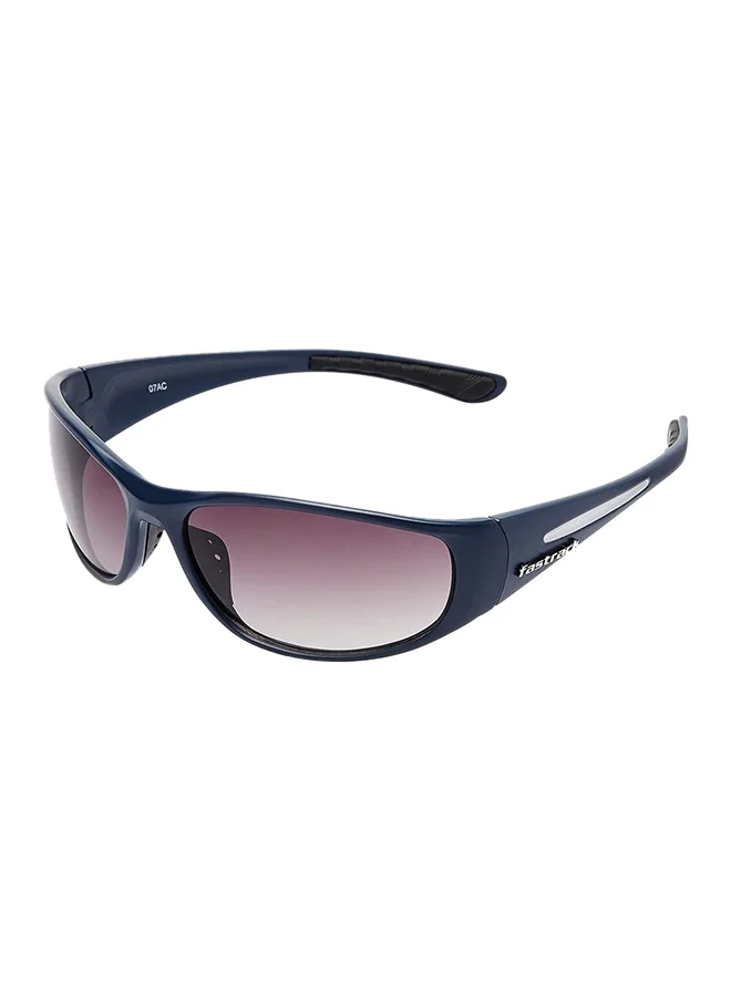 fastrack Blue Wraparound Men Sunglasses